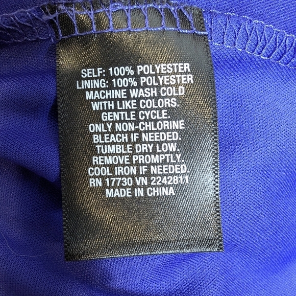 Mossimo Sleeveless Purple Fit n Flare Textured V Neck Dress Women XL - Picture 4 of 10